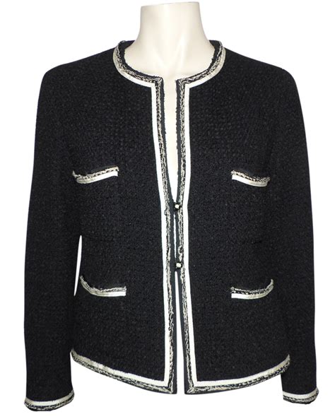 veste chanel noire occasion|pre owned Chanel blazers.